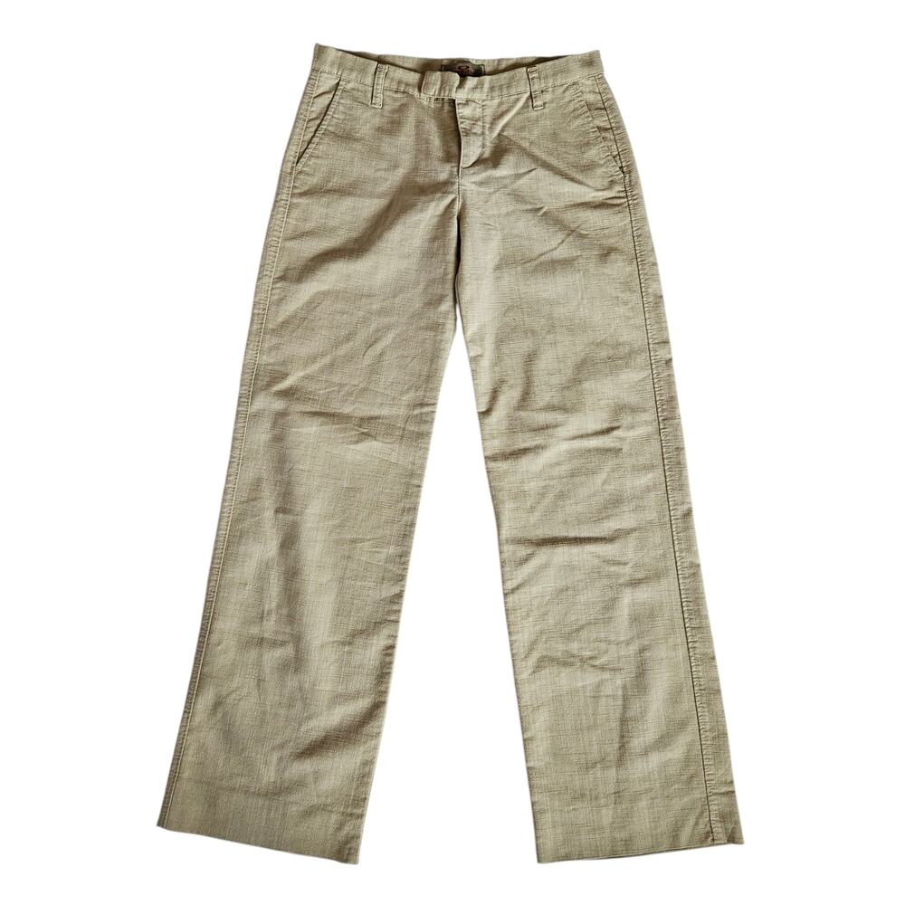 Y2k Euro Wide Leg Mid-Rise Flared Pants Hemp Surfer Girl - Size 28